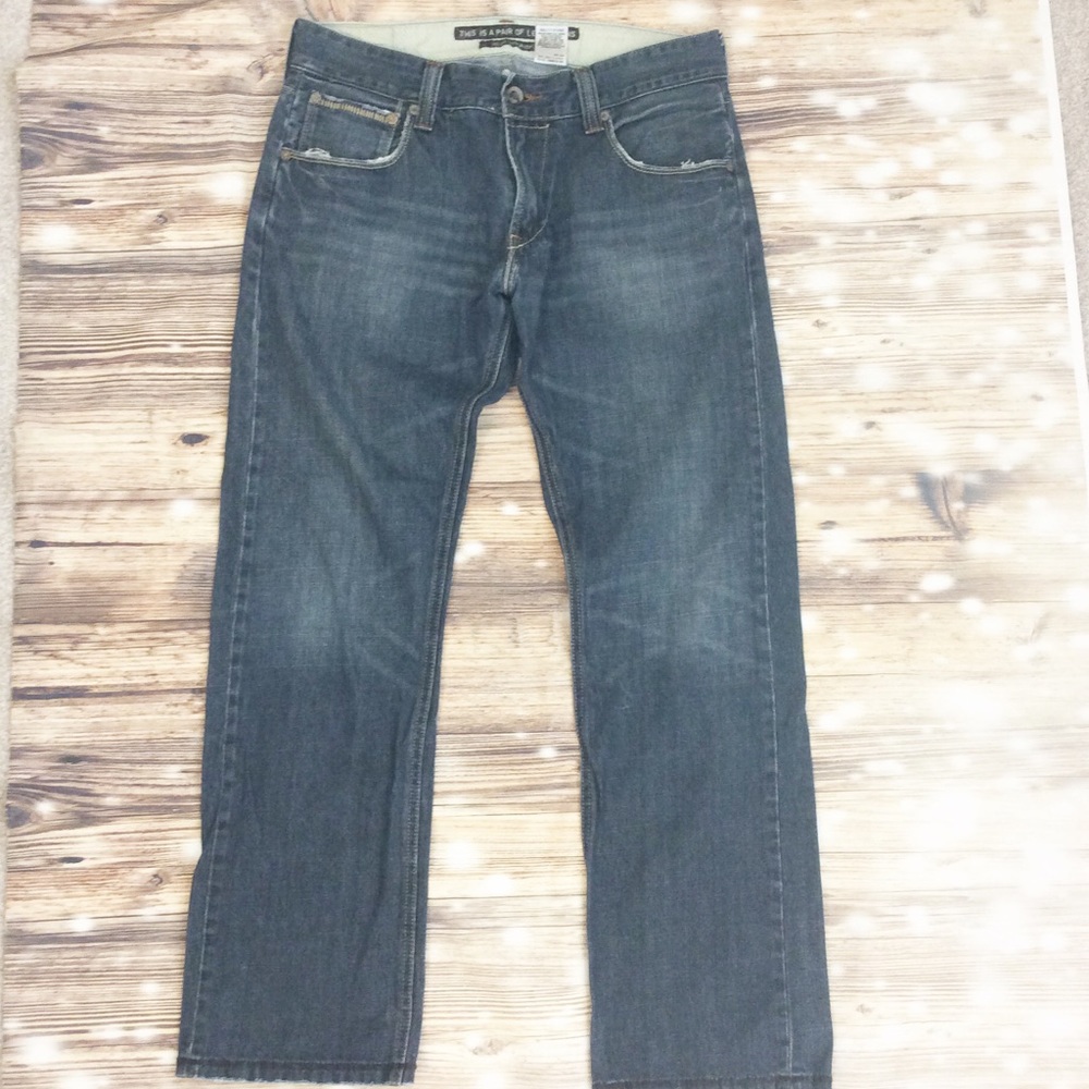 Levi’s 701s Slim Straight Factory Distressed Jeans - Picture 5 of 8